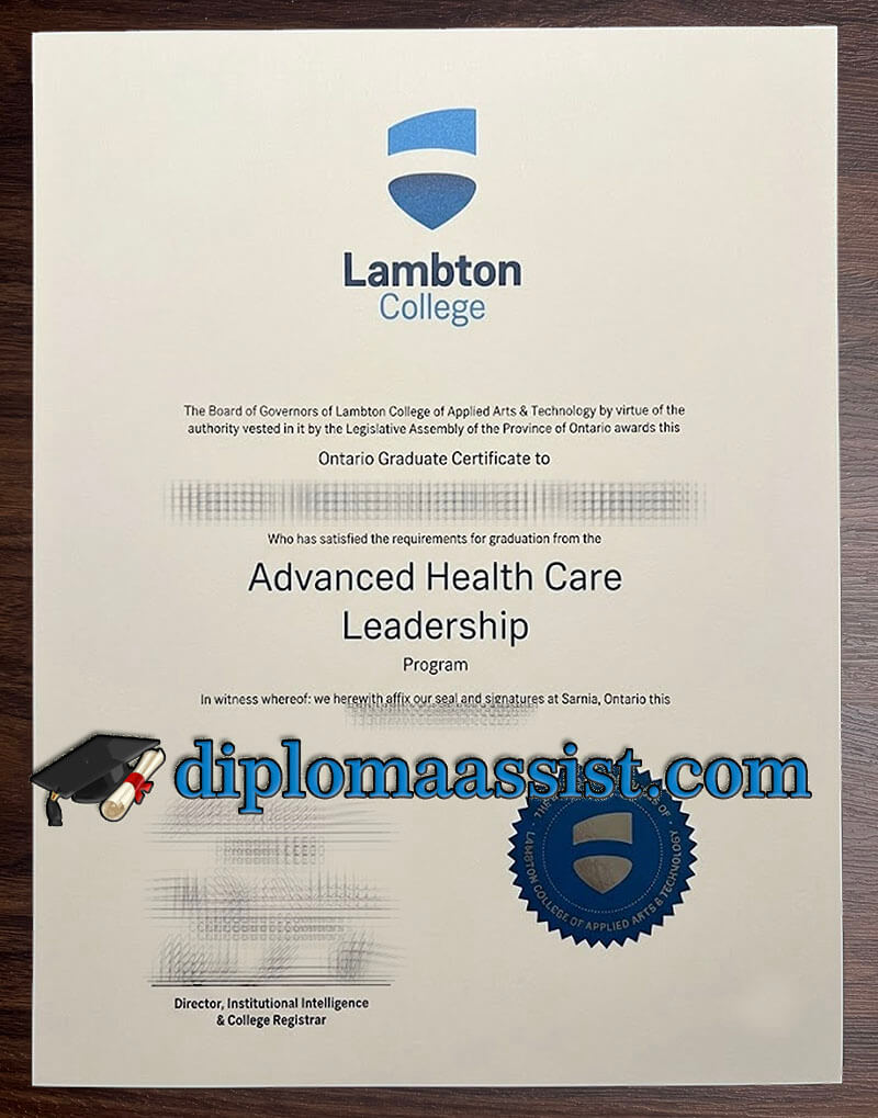 Buy Lambton College diploma