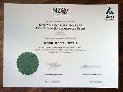 NZQF certificate