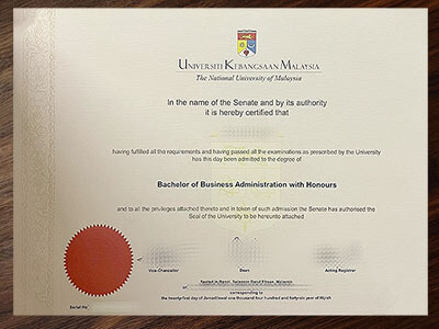 Order Universiti Kebangsaan Malaysia certificate