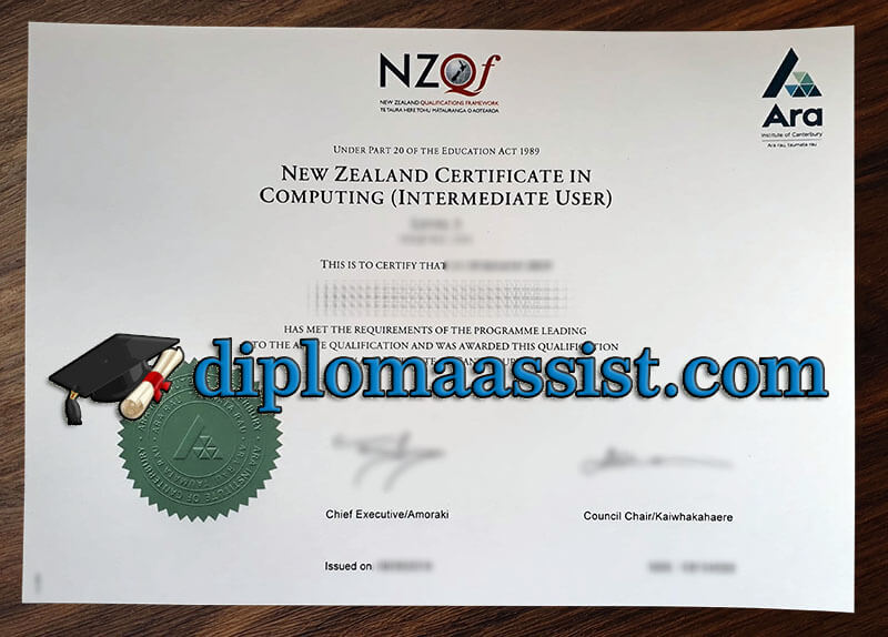NZQF certificate