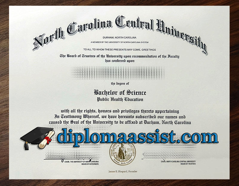 Can I order NC Central diploma?