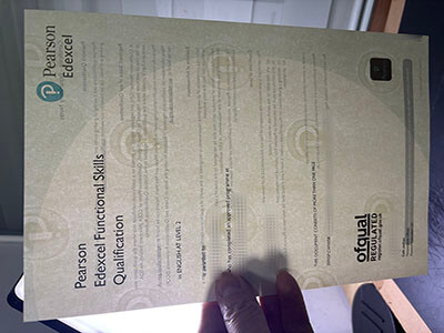 Pearson Edexcel Functional Skills Qualification certificate