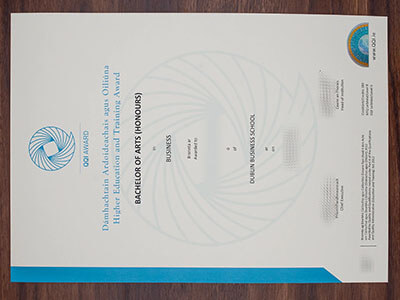 Order QQI AWARD certificate