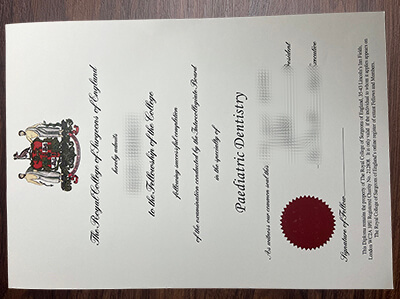 fake RCS England certificate