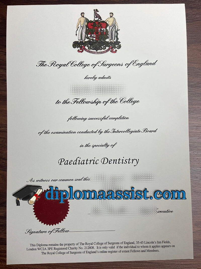 Order RCS England certificate