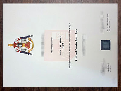 order Staffordshire University certificate