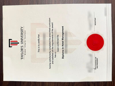 order Taylor's University degree