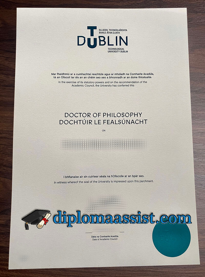 buy Technological University Dublin diploma
