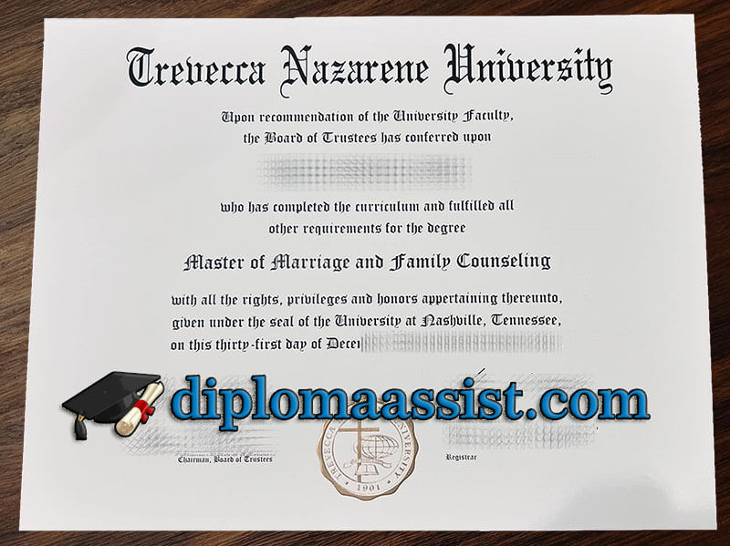 Buy Trevecca Nazarene University diploma