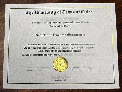 order University of Texas at Tyler degree