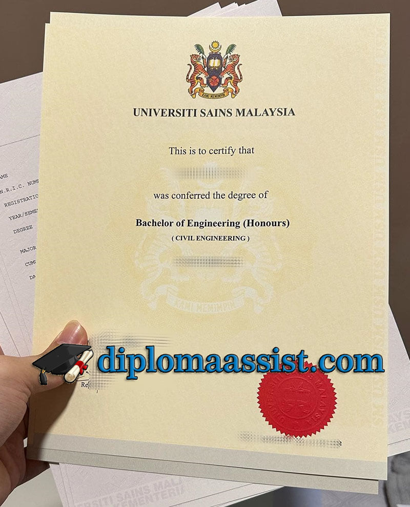 Buy Universiti Sains Malaysia diploma