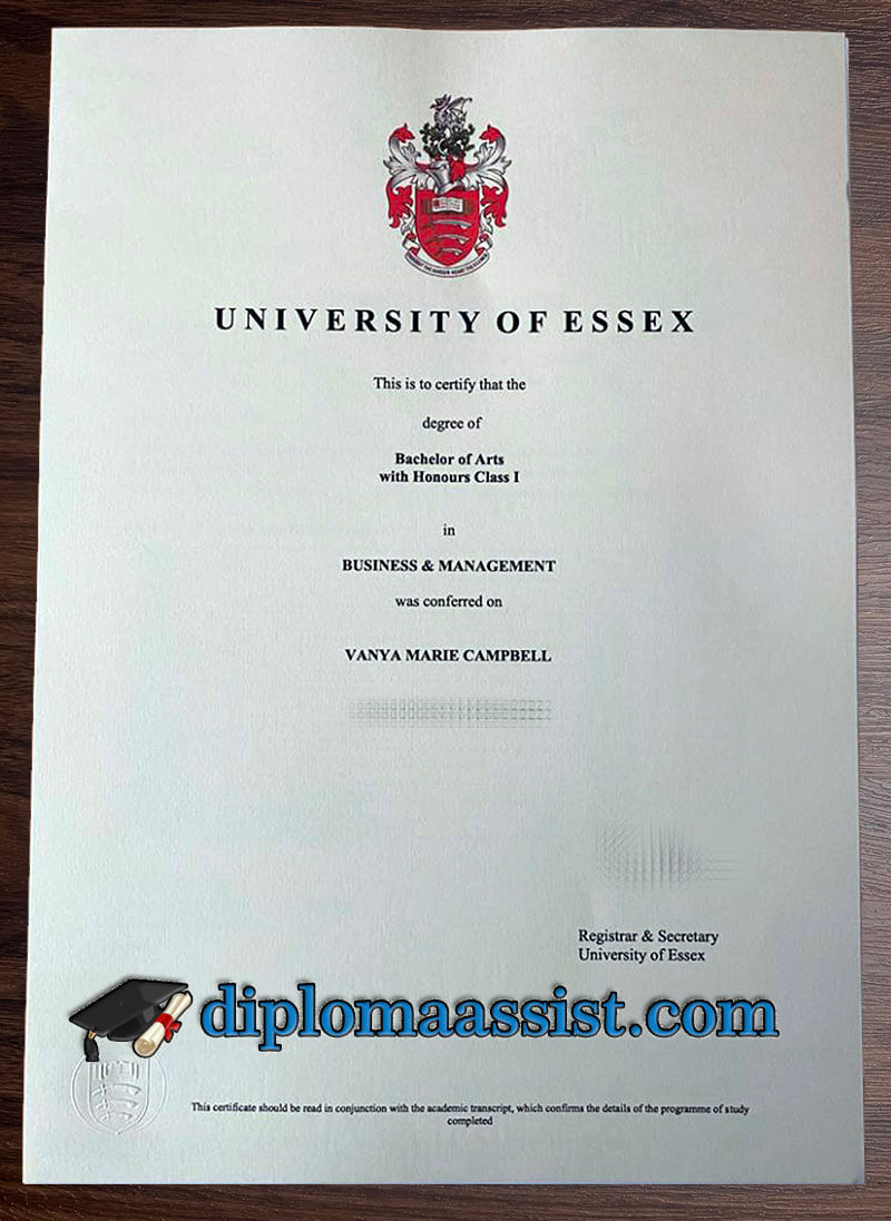 buy University of Essex diploma