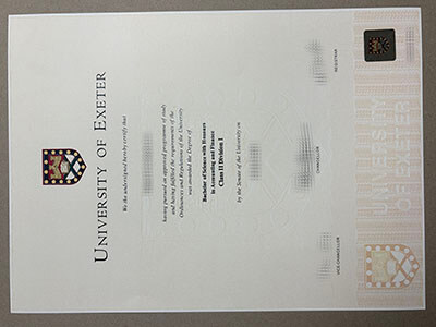 order University of Exeter degree