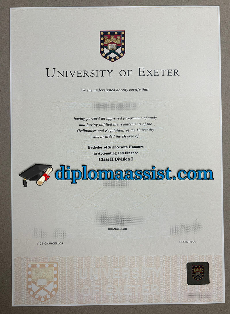 Buy University of Exeter diploma