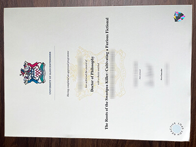 Buy University of Gloucestershire certificate