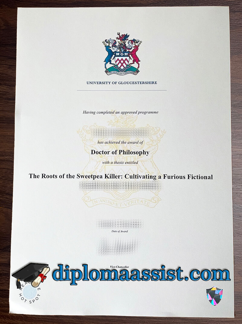 Order University of Gloucestershire diploma