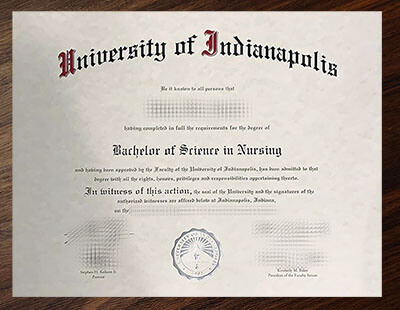 fake University of Indianapolis diploma