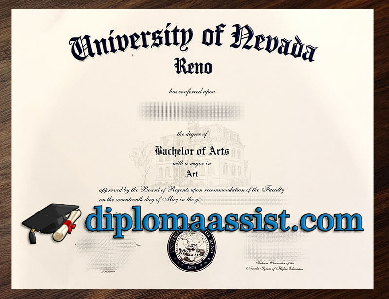 Buy University of Nevada Reno diploma