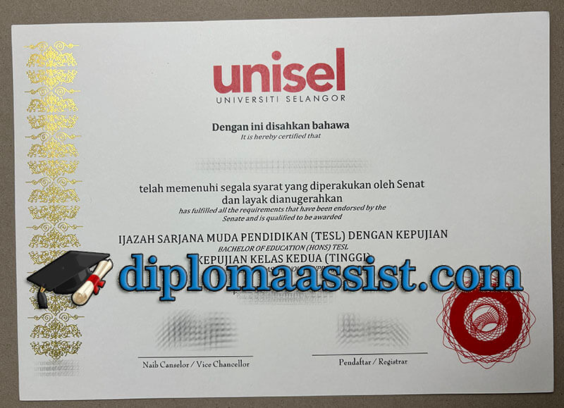 Buy Universiti Selangor diploma