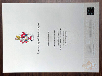 How much to order University of Southampton diploma?