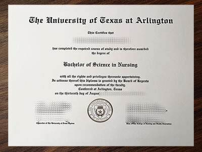 order University of Texas at Arlington diploma