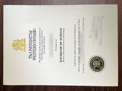 fake University of Western Ontario diploma