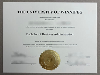 order University of Winnipeg diploma