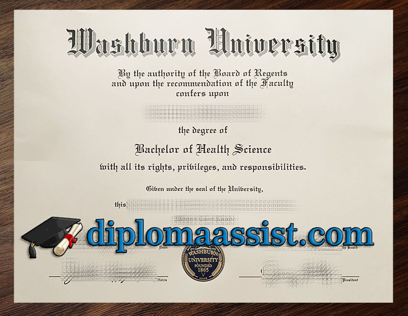 buy Washburn University diploma