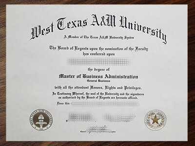 buy West Texas A&M University diploma