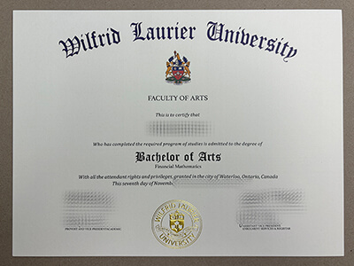 order Wilfrid Laurier University diploma