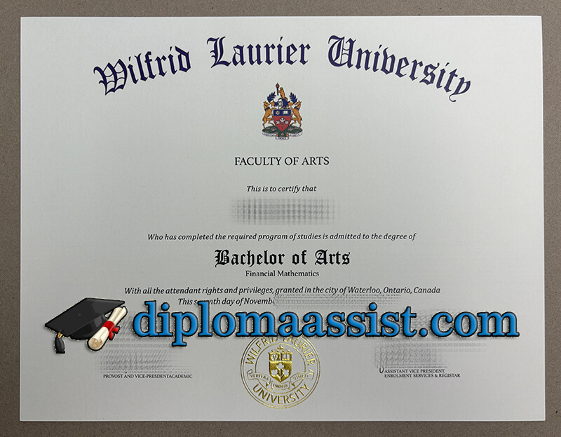 Buy Wilfrid Laurier University diploma