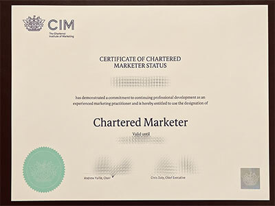 get Chartered Marketer certificate